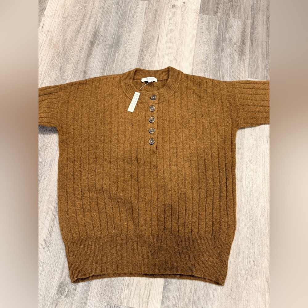 Madewell Brown Crew Neck Sweater